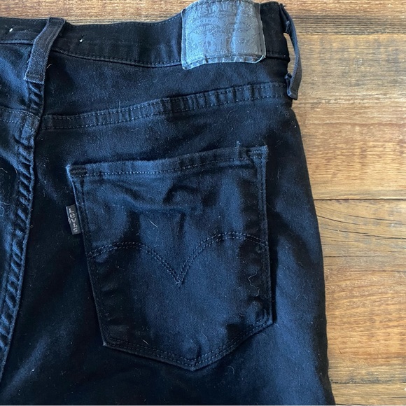 FINAL PRICE Levi’s 724 High Rise Straight Crop Jean black size 28 - Picture 9 of 9
